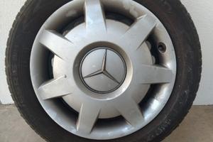 4 cerchi in ferro 16" + borchie mercedes