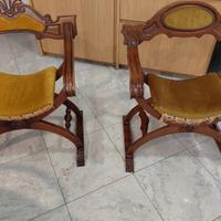 2 Sedie Vintage in Legno Massello