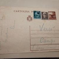 Cartolina 1946 Campo Profughi Lays Como - Affranca