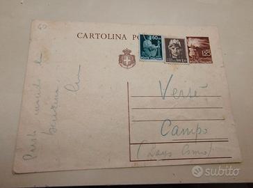 Cartolina 1946 Campo Profughi Lays Como - Affranca