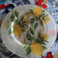 PIATTO DECORATIVO CON DECOUPAGE