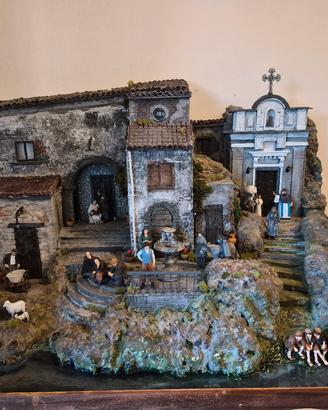 PRESEPE NAPOLETANO ARTIGIANALE CON MARE