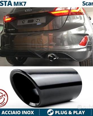 TERMINALE di Scarico NERO per FORD FIESTA MK7