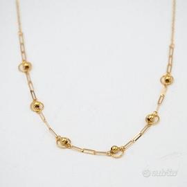 Collana in oro giallo 18 kt gold necklace E.246