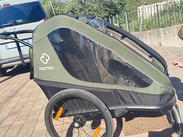 Rimorchio per bici Hamax IXPLORER colore verde