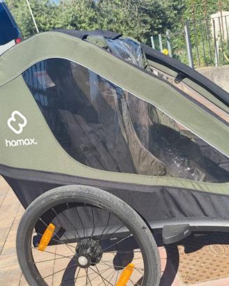Rimorchio per bici Hamax IXPLORER colore verde