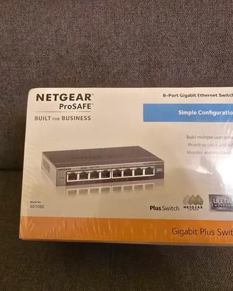 Switch Netgear ProSAFE GS108E – 8 Porte Gigabit – 