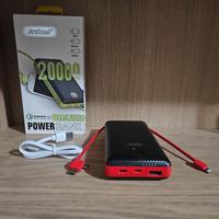 powerbank 20000 mah con cavi incorporati