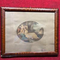 vecchia oleografia fine 800 inizio 900 Cupid