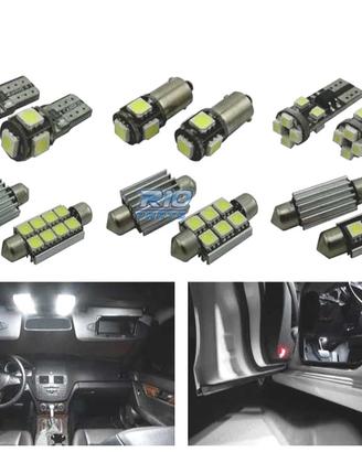 KIT 11 LAMPADE LED INTERNE PER MERCEDES CLASSE C C