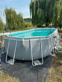 Intex set piscina fuori terra rettangolare