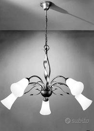 Lampadario in metallo Sforzin Illuminazione 5 luci