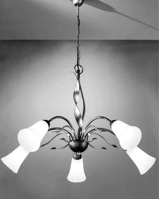 Lampadario in metallo Sforzin Illuminazione 5 luci