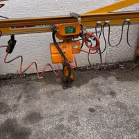 Gru a bandiera+ gruppo ventose