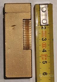 Accendino vintage Dunhill Rollagas placcato oro