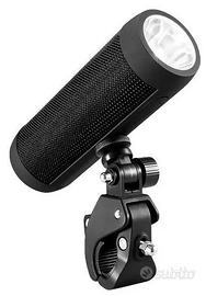 Torcia bici con altoparlante e powerbank Celly