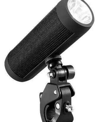 Torcia bici con altoparlante e powerbank Celly