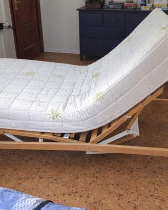 Letto singolo ortopedico elettrico rialzabile