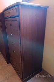 Cassettiera  NOCE SCURO ARTE POVERA,