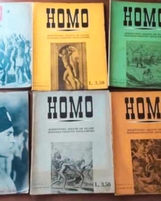 Lotto fascicoli rivista Homo
