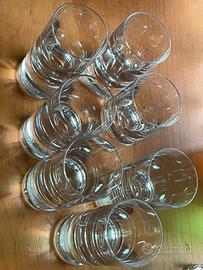 Bicchieri tiro bar Baccarat anni 70
