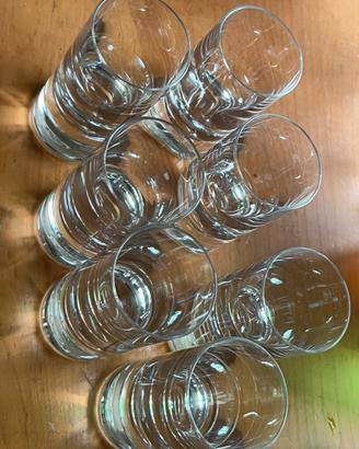 Bicchieri tiro bar Baccarat anni 70