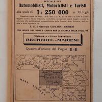 Carta D'Italia 1:250.000 Bacherei-Marieni, 1910