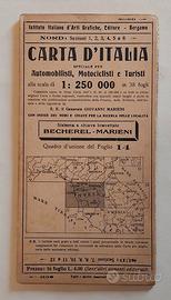 Carta D'Italia 1:250.000 Bacherei-Marieni, 1910