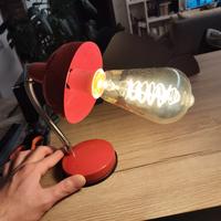 Lampada anni 60/70 con lampada retro "Steampunk"