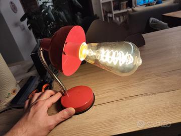 Lampada anni 60/70 con lampada retro "Steampunk"