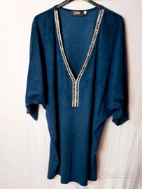 Vestito Donna Jallis Blu Made in italy XL con Scol