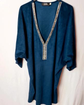 Vestito Donna Jallis Blu Made in italy XL con Scol