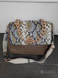 Borsa grande in rafia pitone Ermanno Scervino