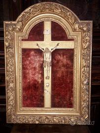 CRISTO   SU CROCE DORATA,epoca fine 700 CRISTO