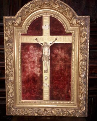 CRISTO   SU CROCE DORATA,epoca fine 700 CRISTO