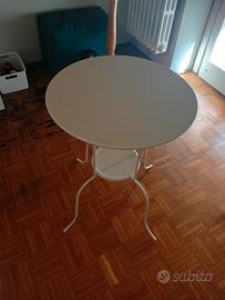 tavolini in metallo bianco 