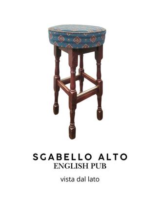 SGABELLO ALTO IN LEGNO MASSELLO IN OTTIME CONDIZIO