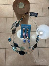 SET GIOIELLI BLU COBALTO CON PIETRE