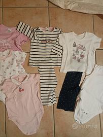 mix abbigliamento 6-9 mesi neonata