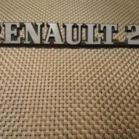 scritta stemma in metallo Renault 25 vintage 