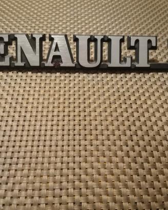 scritta stemma in metallo Renault 25 vintage 