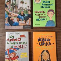 Lotto di 4 libri per teenager e adolescenti