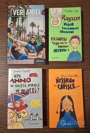 Lotto di 4 libri per teenager e adolescenti