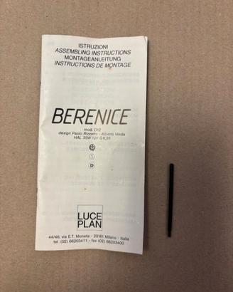 Luceplan Lampada Berenice astina distanziatore