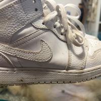 Nike air jordan bianche numero 37.5