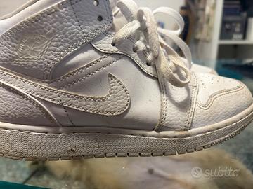 Nike air jordan bianche numero 37.5