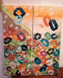 Quadro olio su tela Moderno