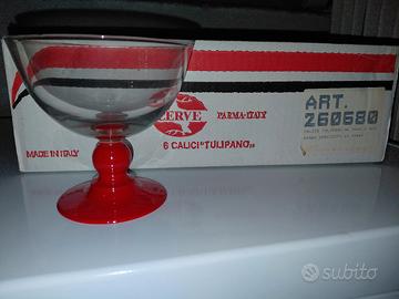 calici da dolce - rosso