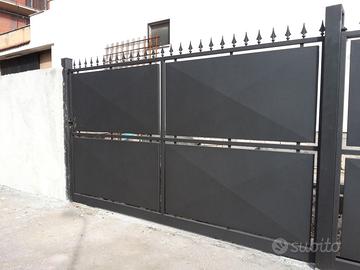 cancello in ferro zincato