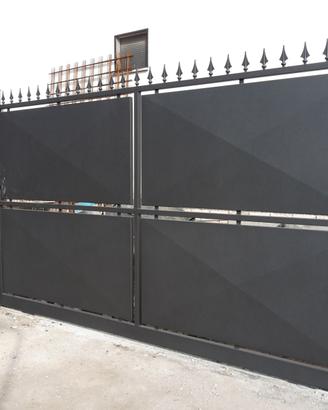 cancello in ferro zincato